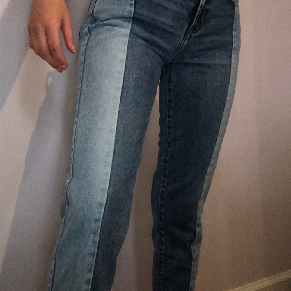 PacSun Two Toned Mom Jeans, Size 25